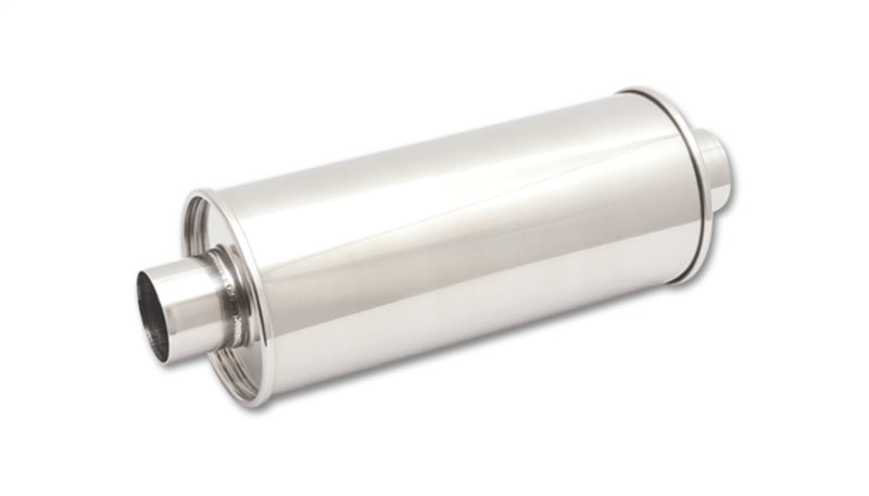 Vibrant StreetPower Round Muffler (2.5" Inlet/Outlet Center-Center)
