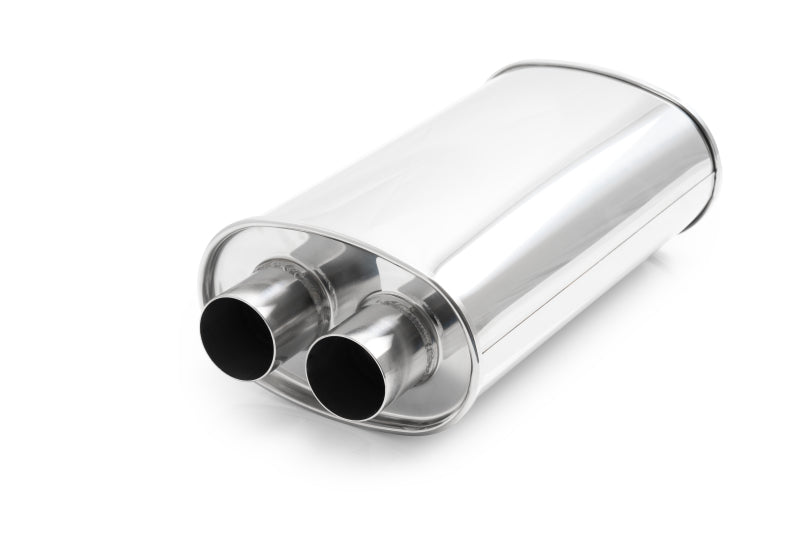 Vibrant Streetpower 2.5" Dual In-Out Oval Muffler